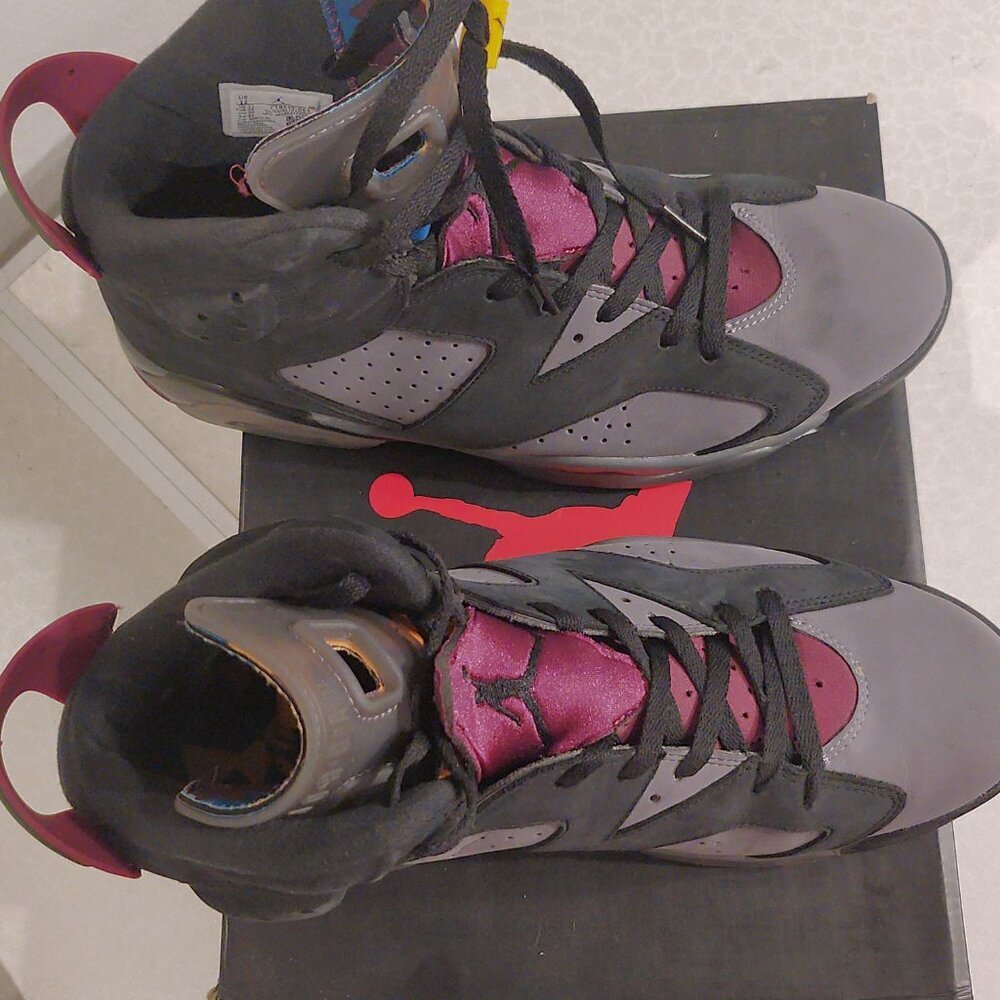 Size 12 - Jordan 6 Bordeaux With RARE Vintage Hat, A Must Have - Picture 6 of 12